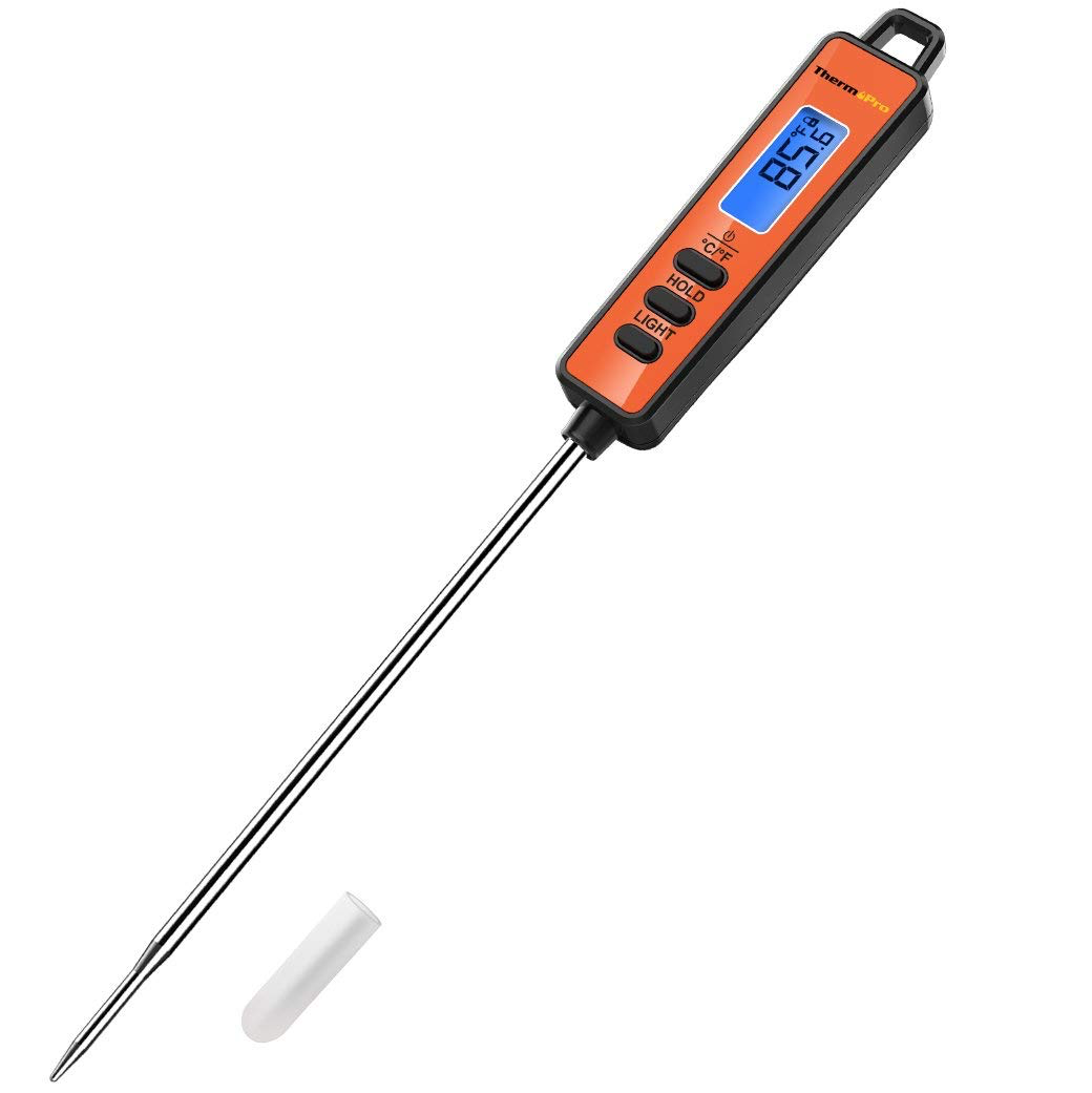 ThermoPro TP01A Instant Read Thermometer with Long Probe Digital Meat  Thermometer - Unstoppable Foodie